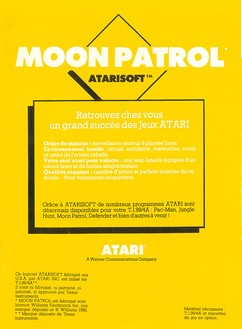 French Moon Patrol Manual - Front
