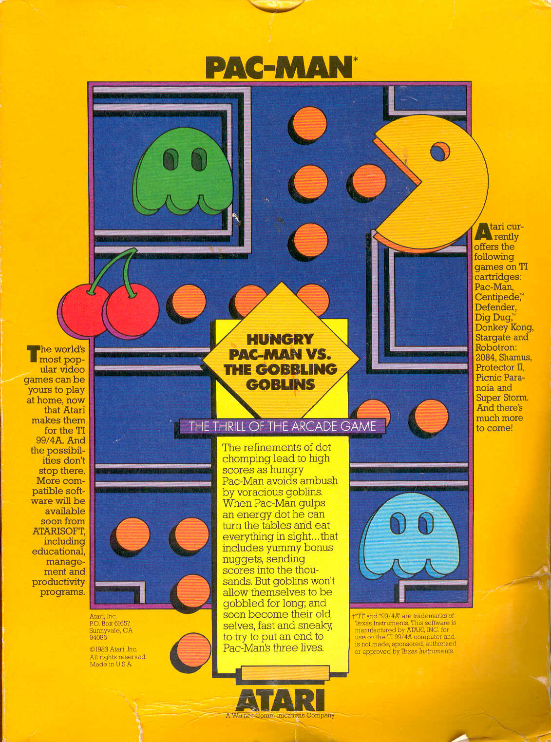 Pac-Man - TI-99/4A-Pedia